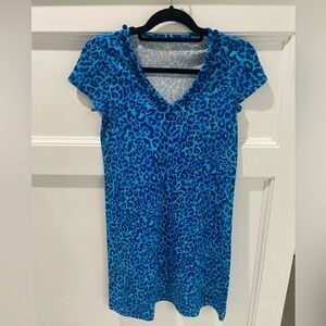 Lilly Pulitzer Etta Dress Oyster Bay Navy My Favorite Spot XXS EUC